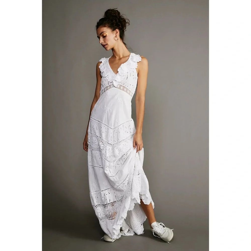 Free People LoveShackFancy Hasina Gown
